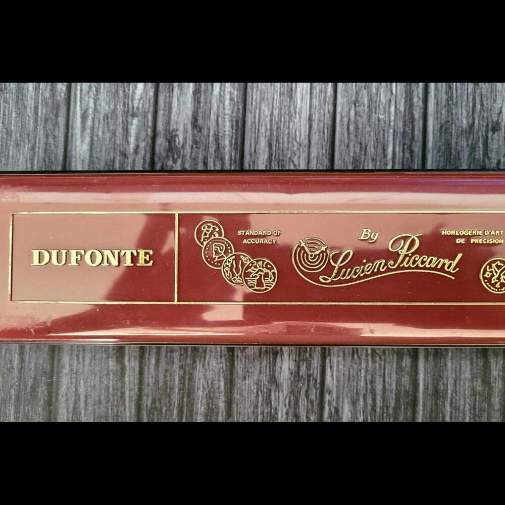 Rare Dufonte Lucien Picard Watch Roman‎ Dial Box & Papers Nos - Picture 7 of 8
